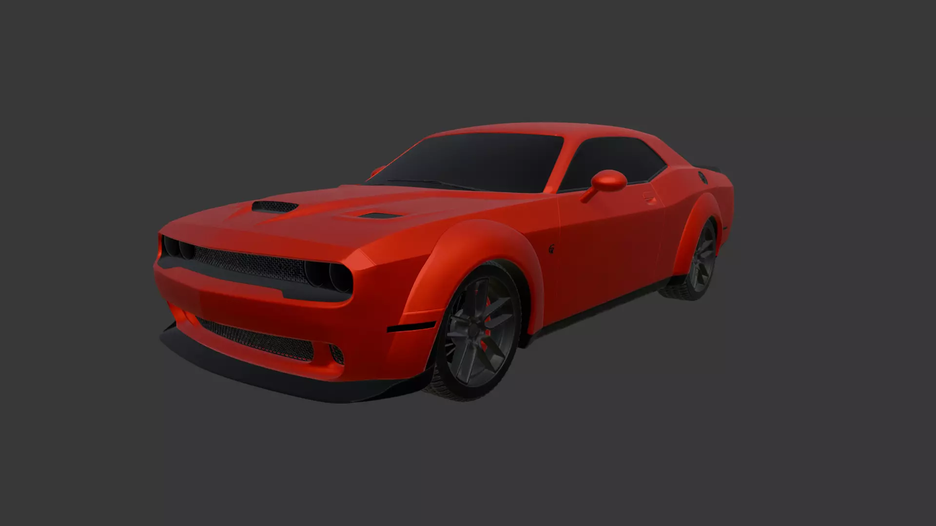 Dodge Challenger SRT Hellcat 2018 3D model_0