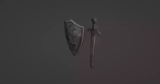 Medieval Sword and Shield Set