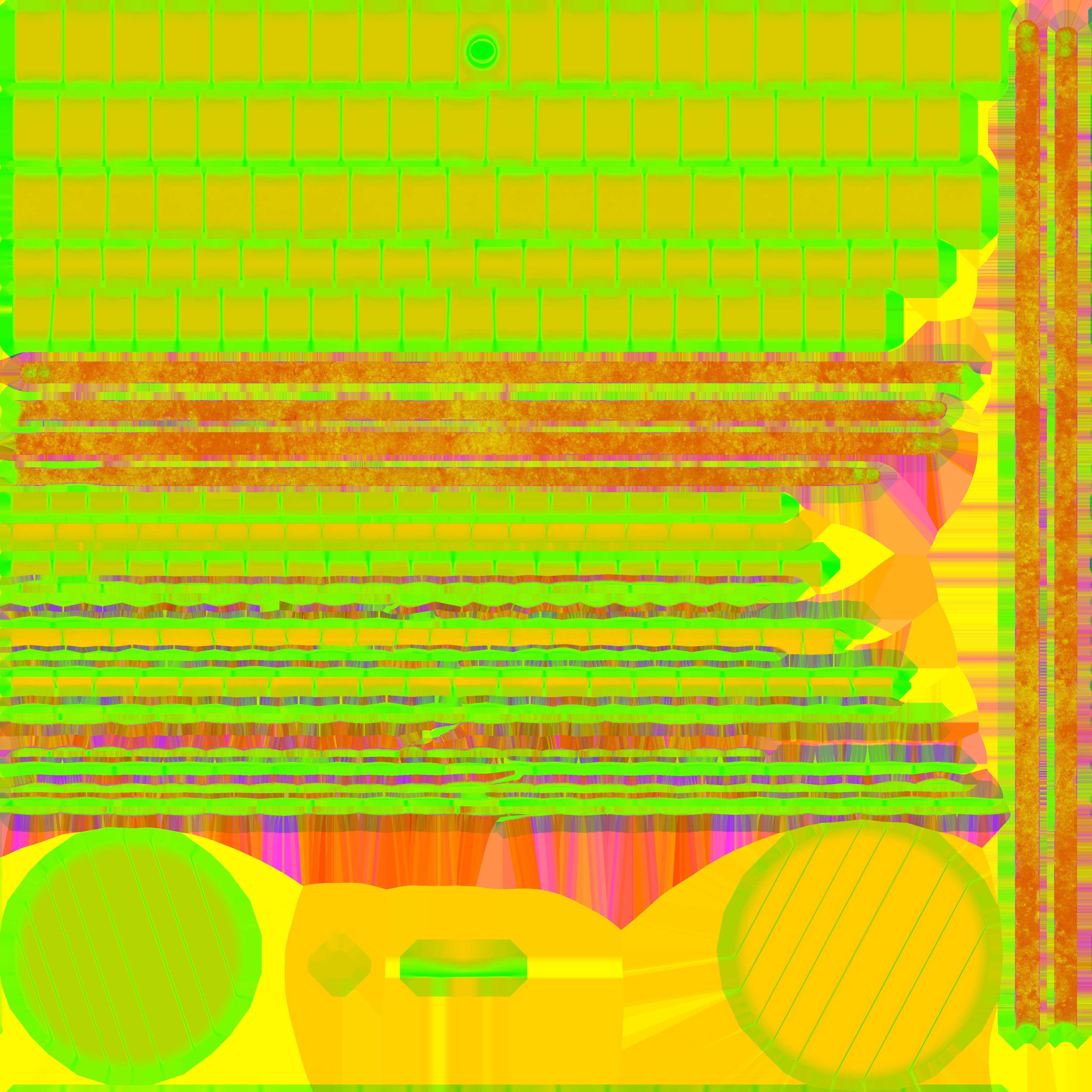 wooden barrel with unique texture of wood Low-poly 3D model_3