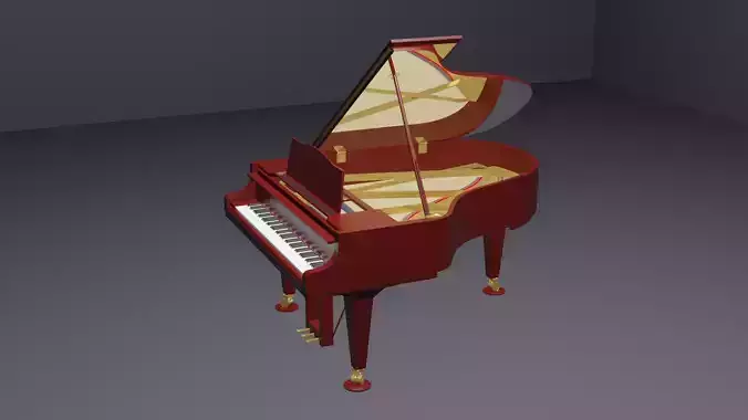 Red Grand Piano