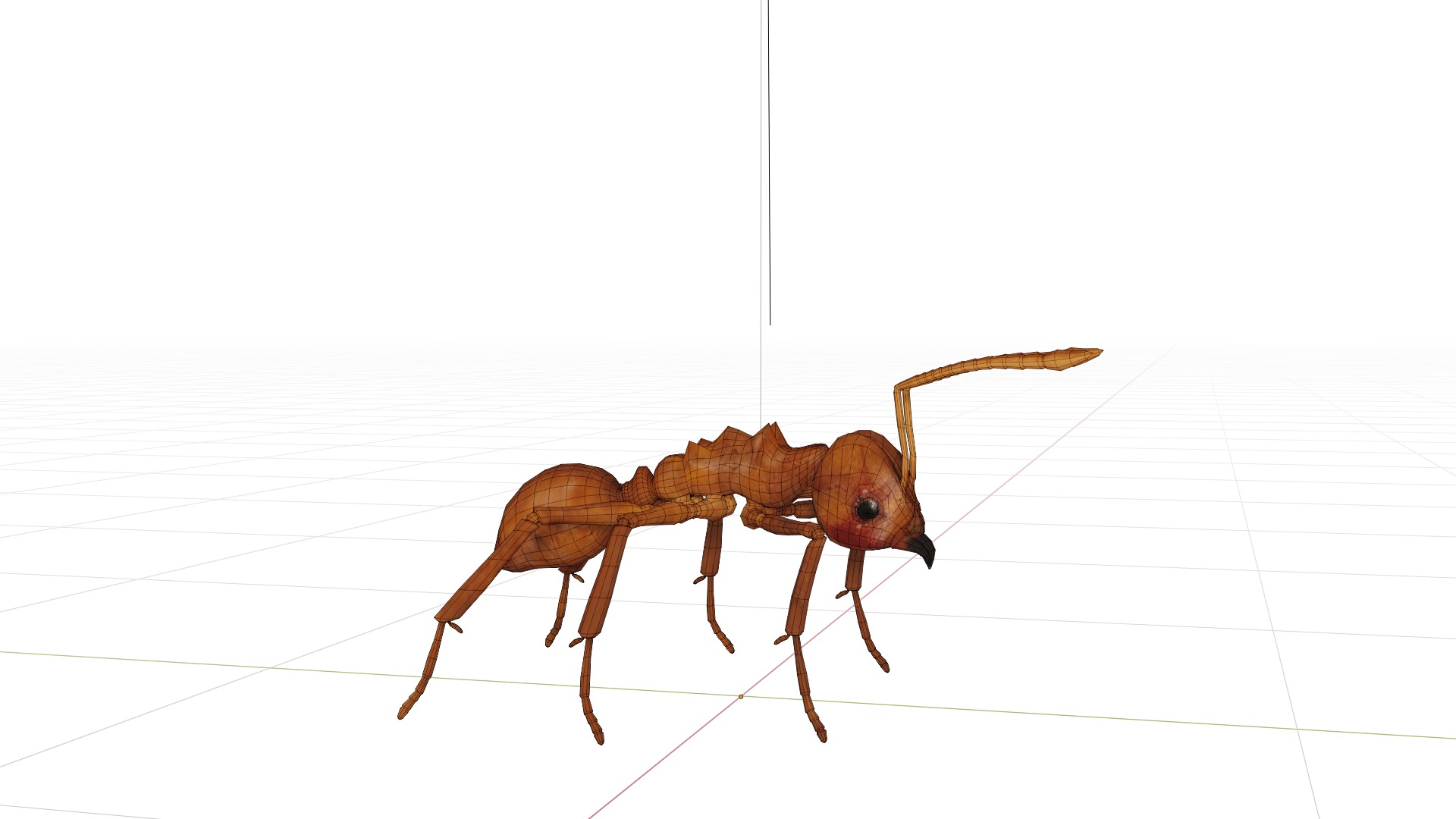 Leafcutter Ant Insect Low-poly 3D model_5
