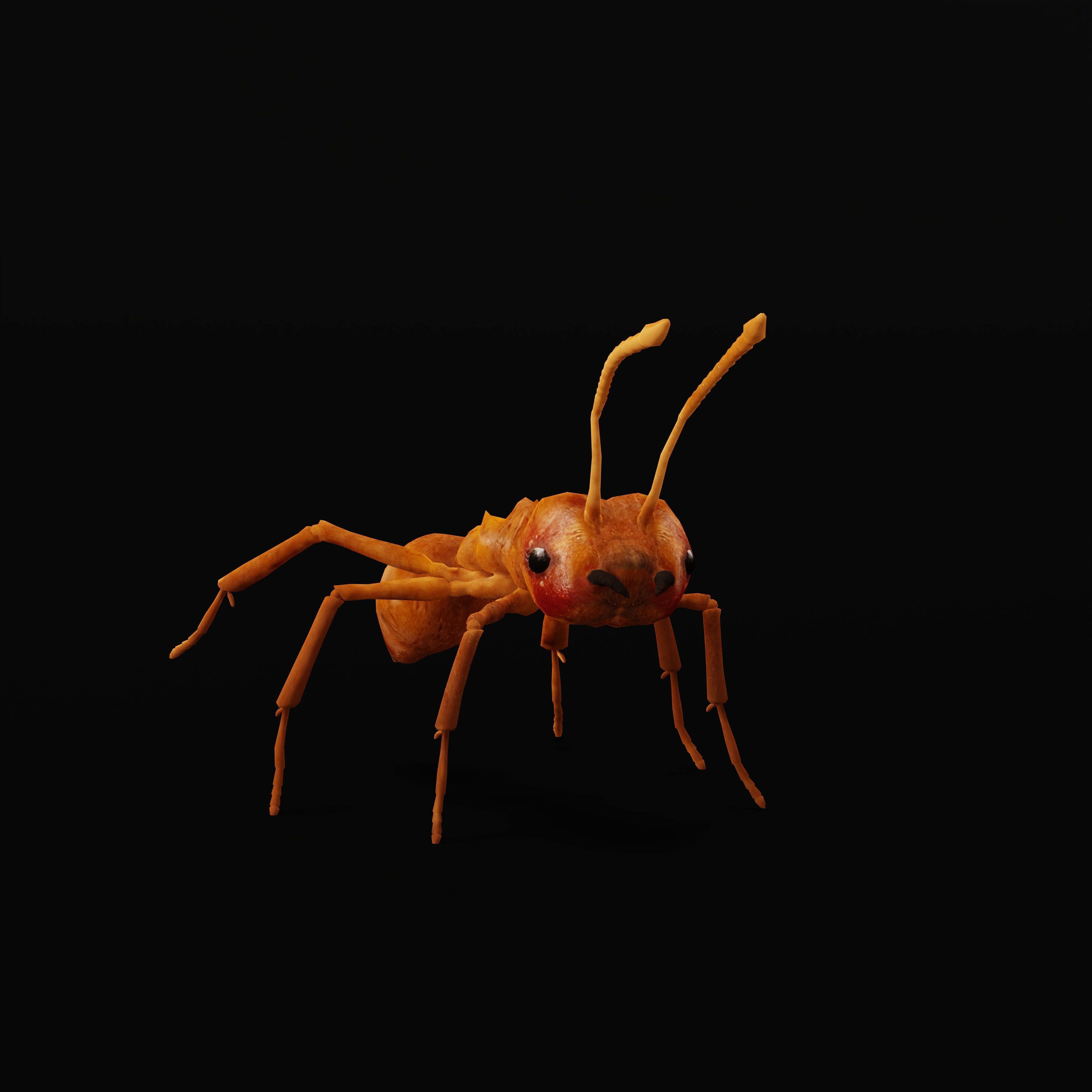 Leafcutter Ant Insect Low-poly 3D model_37