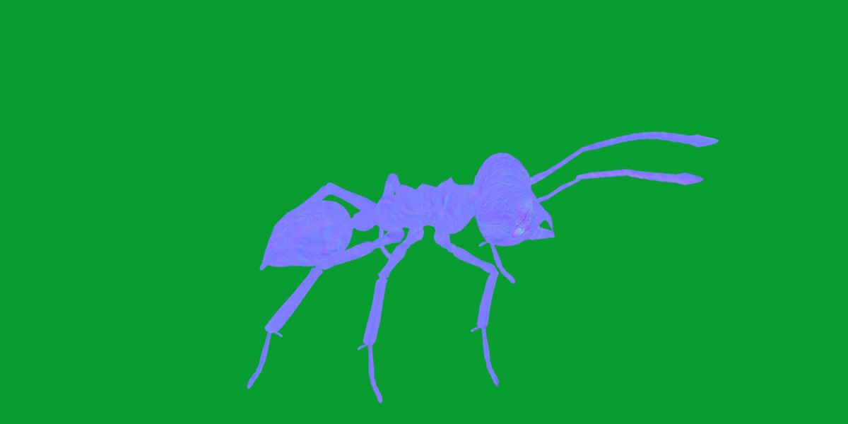Leafcutter Ant Insect Low-poly 3D model_12
