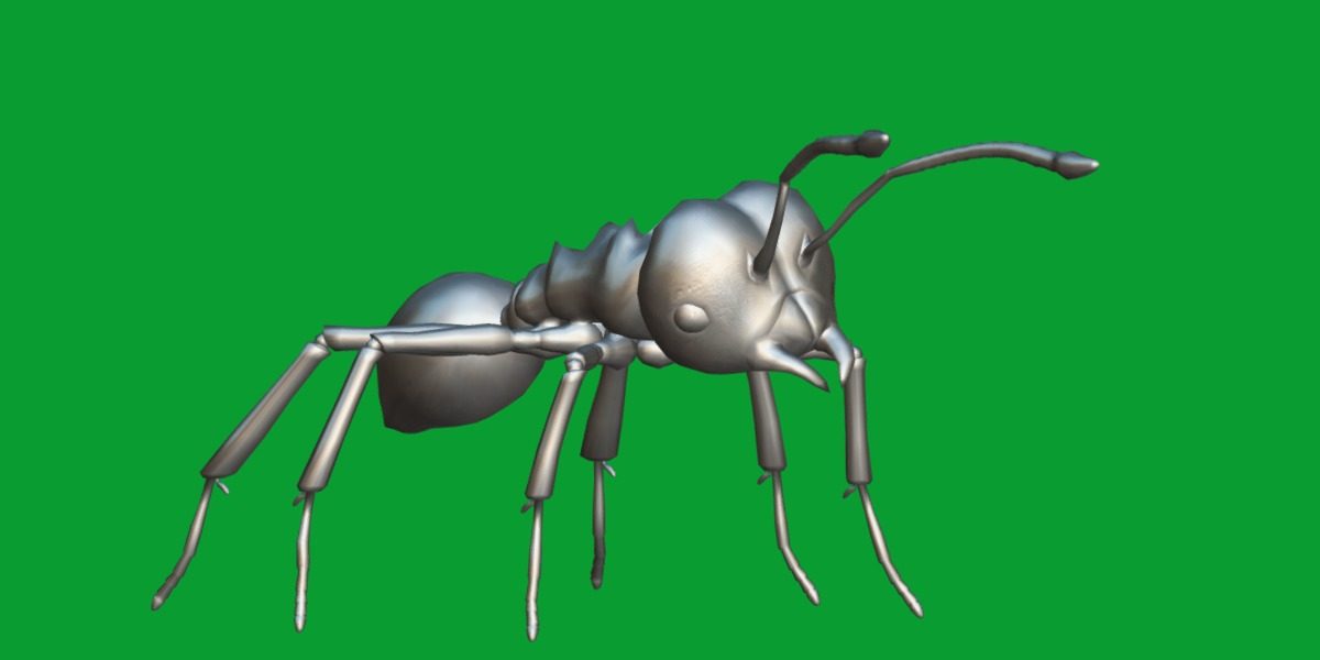Leafcutter Ant Insect Low-poly 3D model_16