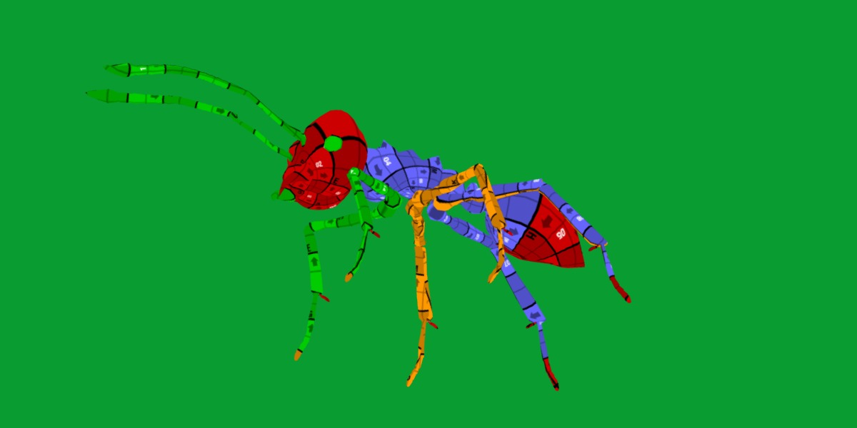 Leafcutter Ant Insect Low-poly 3D model_22