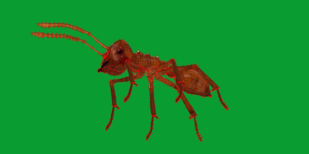 Leafcutter Ant Insect Low-poly 3D model_21