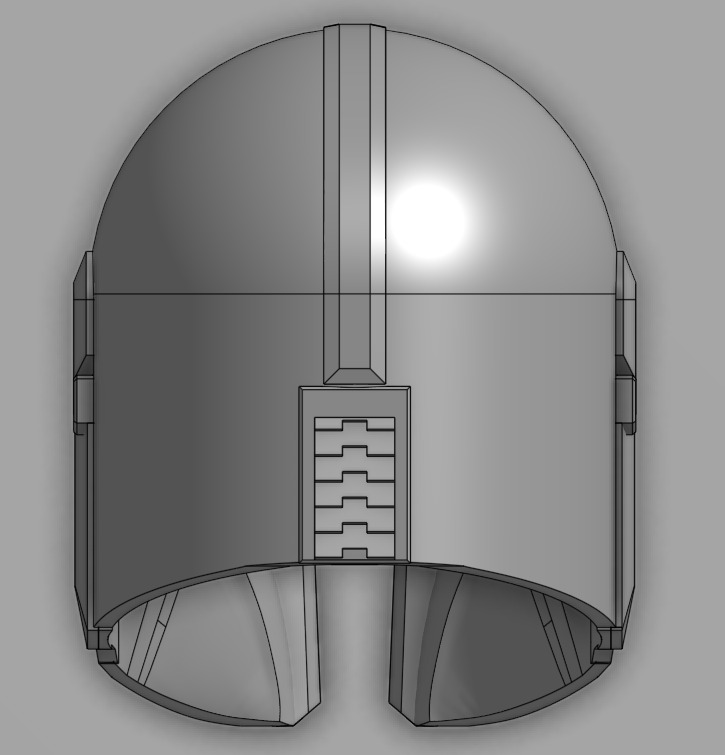 Mandalorian Helmet 3D print model_4