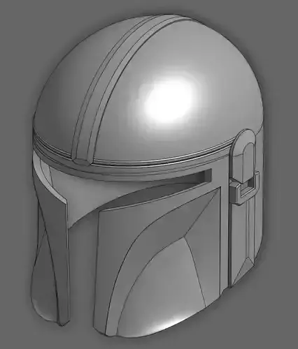 Mandalorian Helmet 3D print model