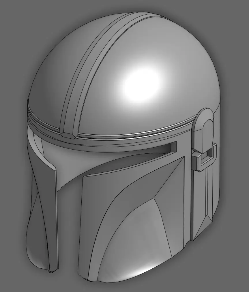 Mandalorian Helmet 3D print model_0