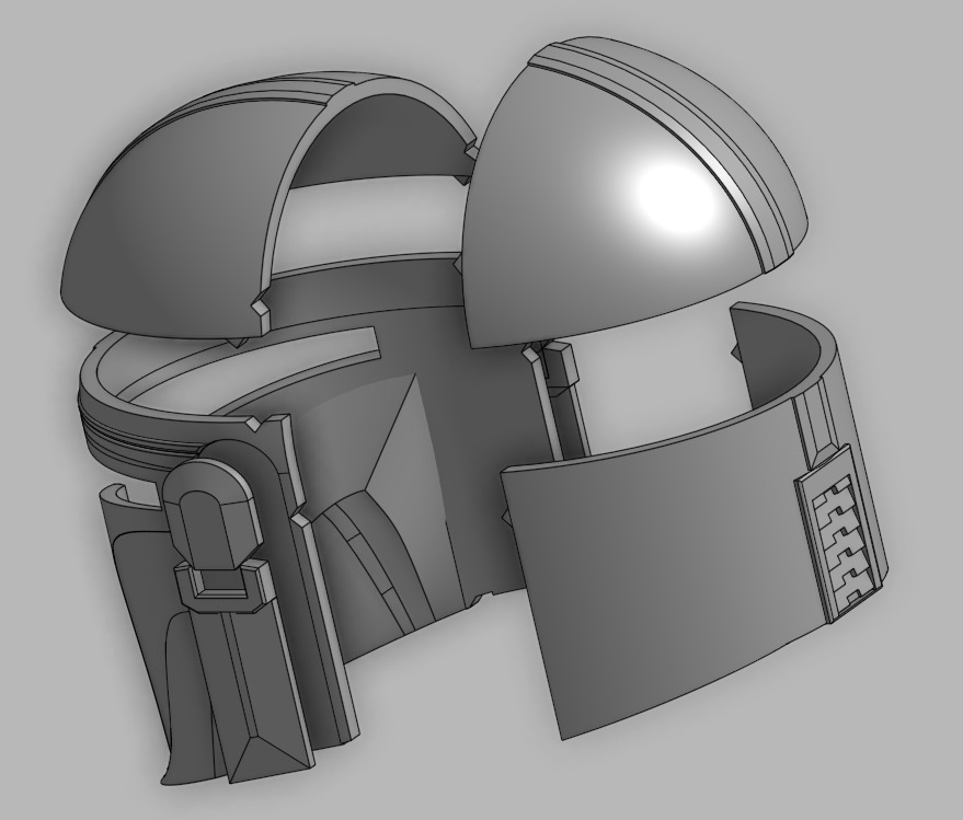 Mandalorian Helmet 3D print model_8