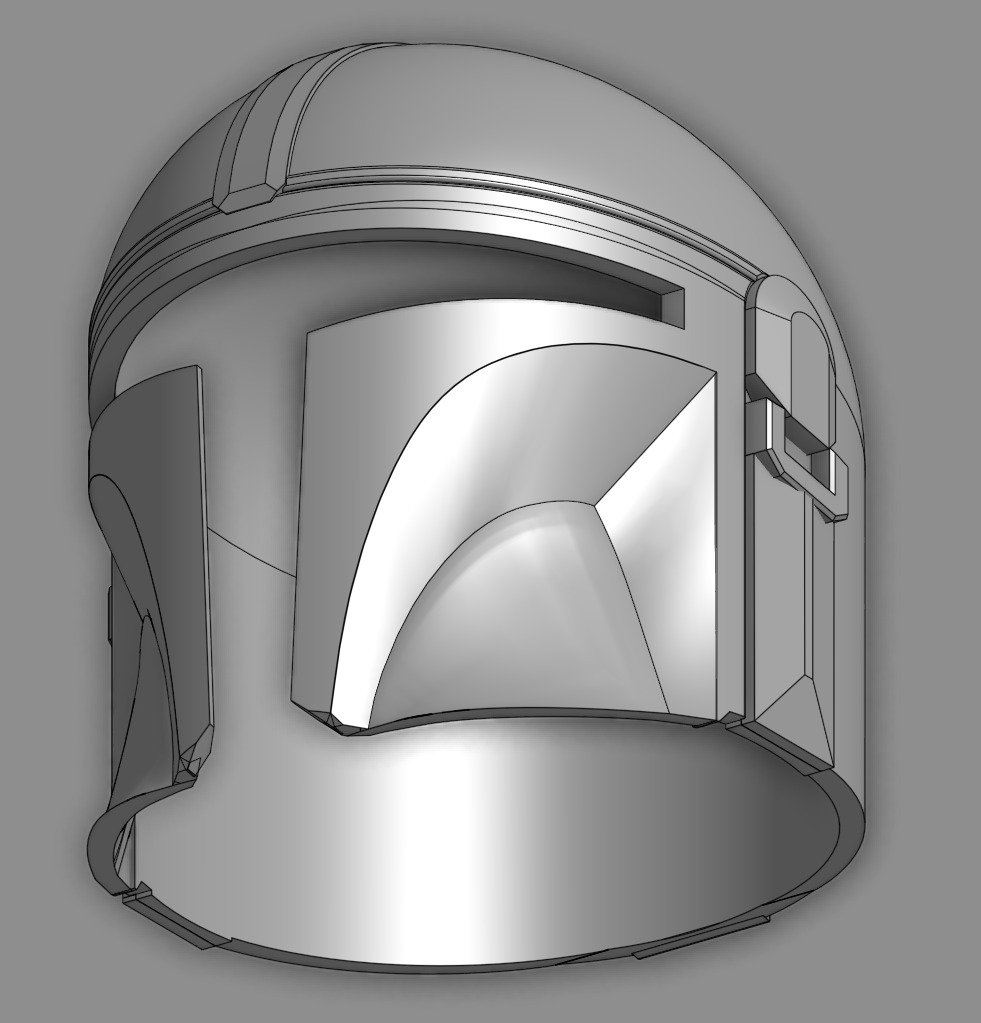Mandalorian Helmet 3D print model_2
