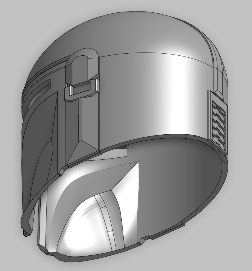 Mandalorian Helmet 3D print model_5