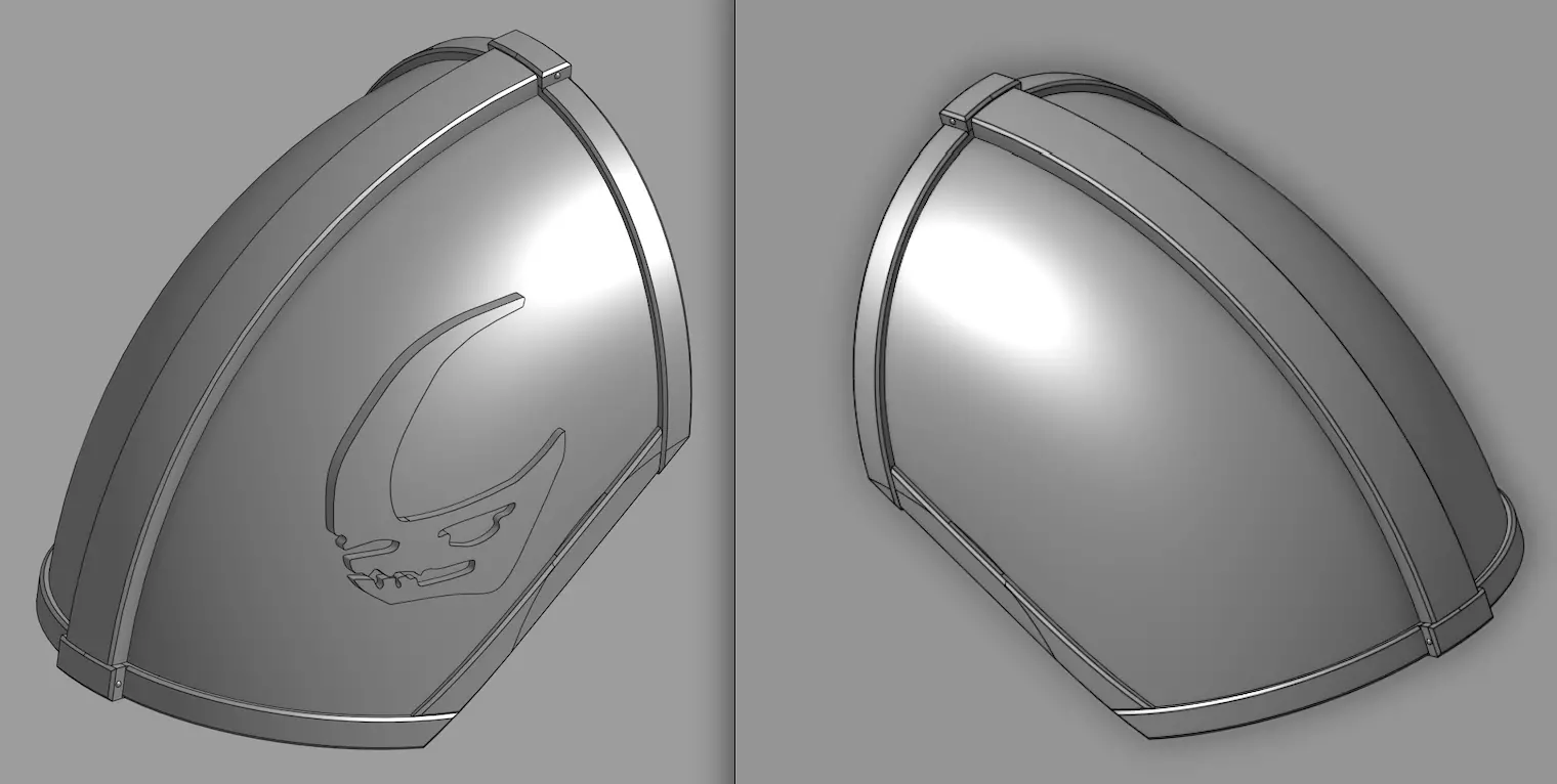 Mandalorian Pauldrons 3D print model_0