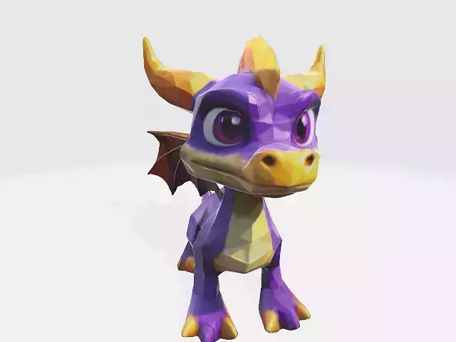 Lowpoly dragon