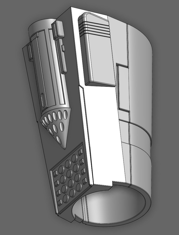 Mandalorian Left Gauntlet 3D print model_1