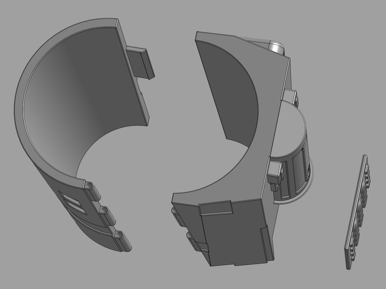 Mandalorian Left Gauntlet 3D print model_6