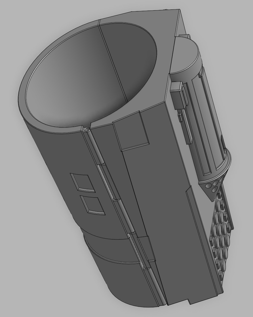 Mandalorian Left Gauntlet 3D print model_2