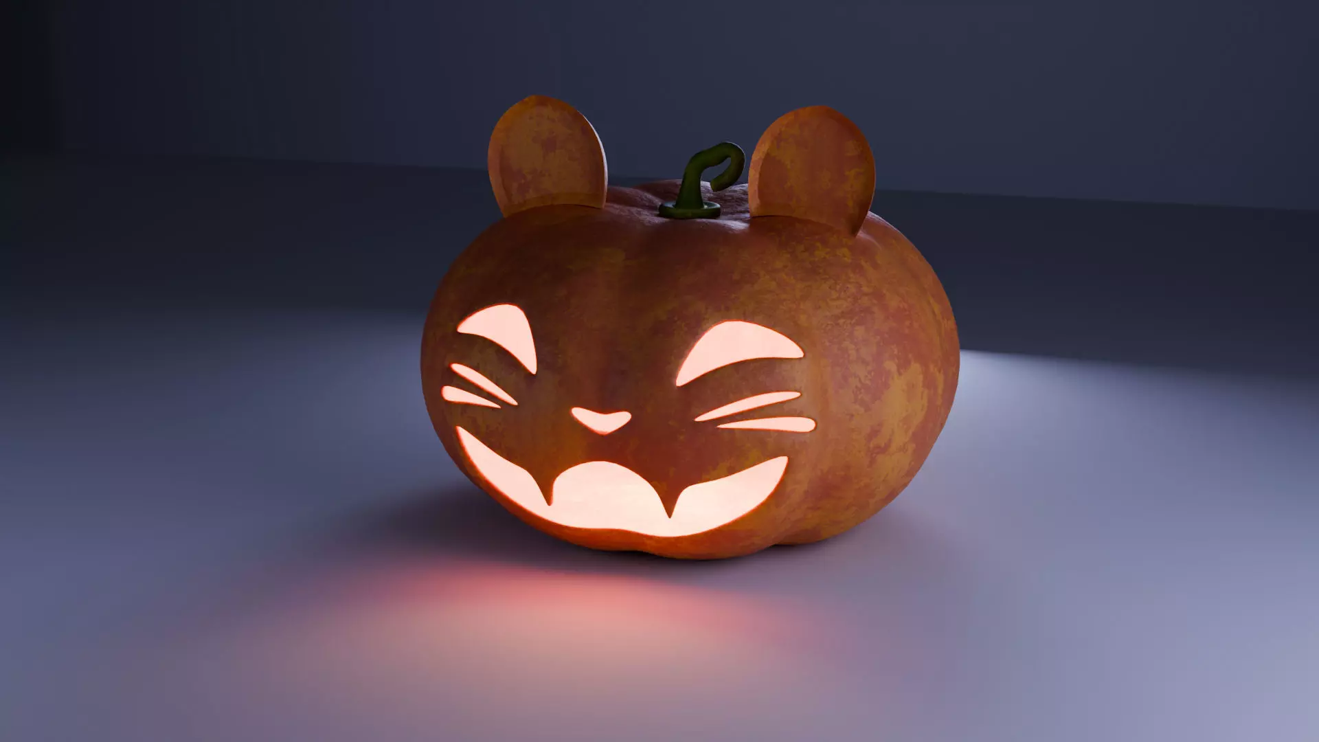 Halloween Pumpkins Pack - Jack-o-lantern 3D low poly model Free low-poly 3D model