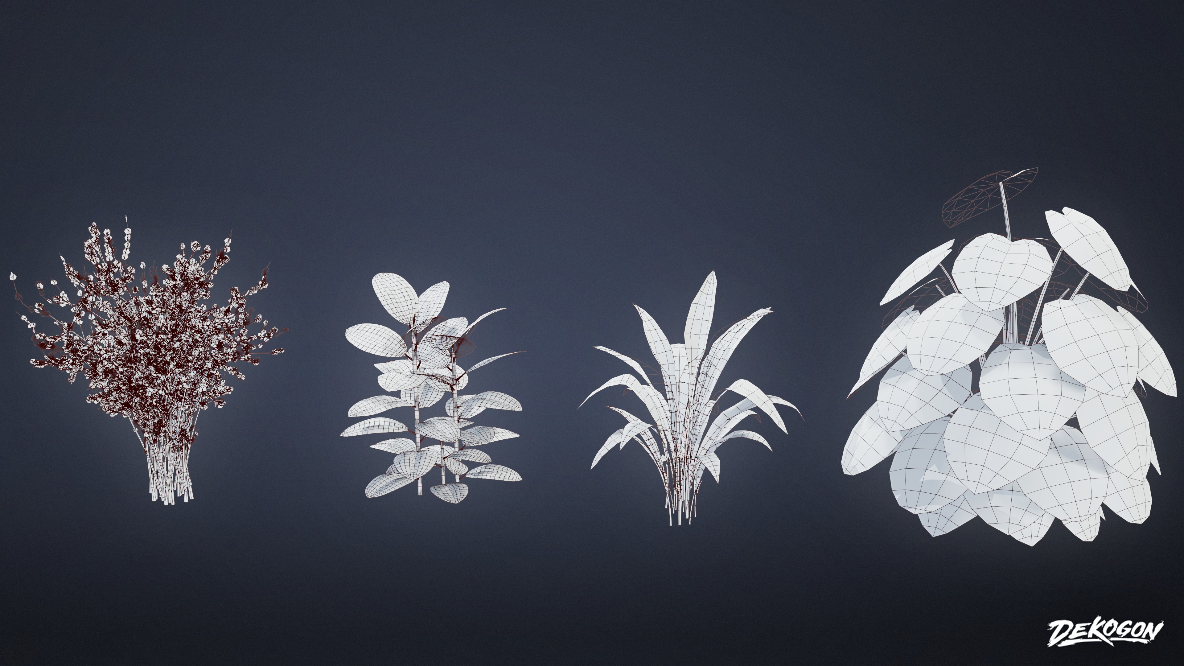 ANEMOIA MANOR - Foliage 01 - LOW POLY Low-poly 3D model_7