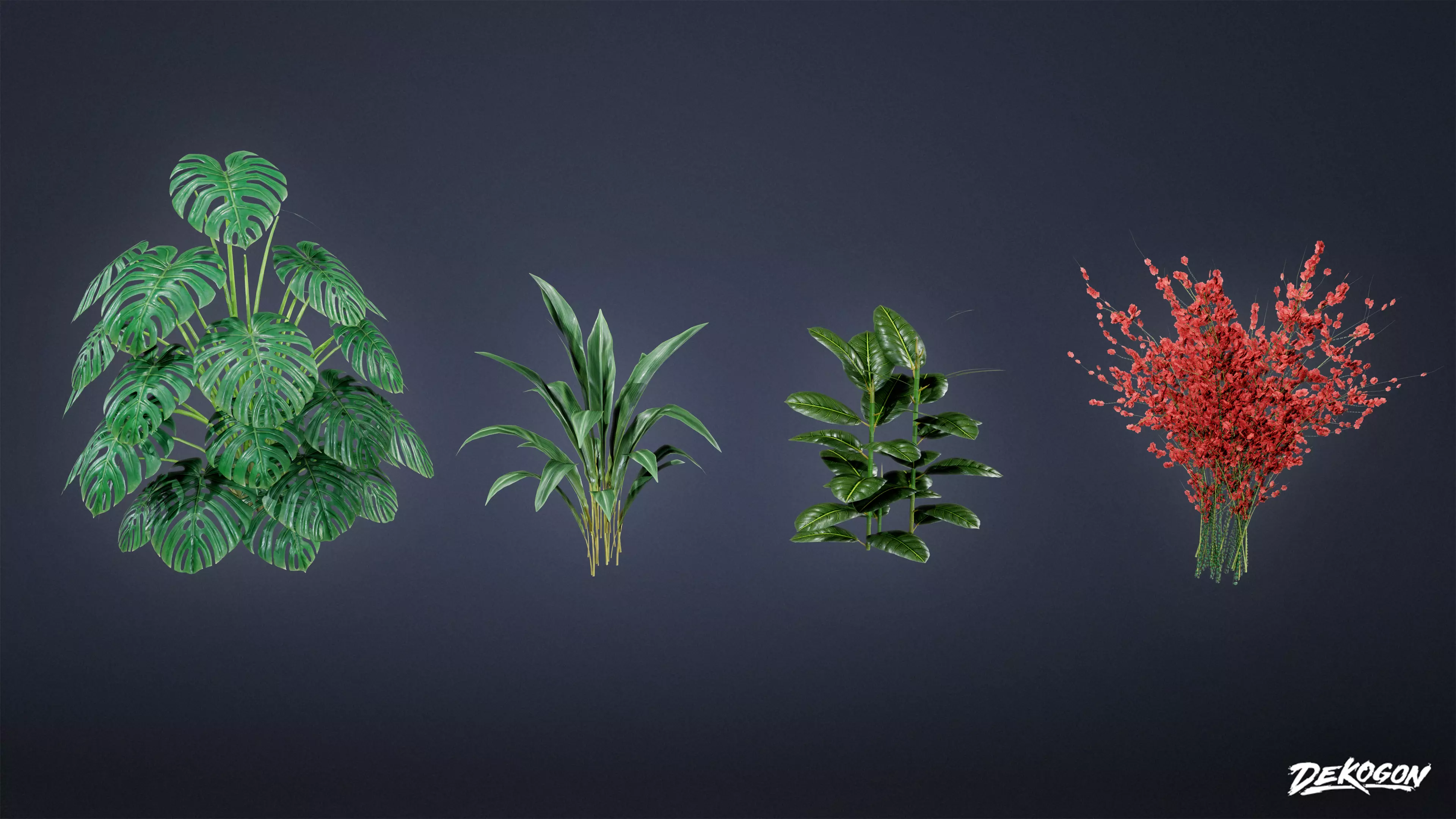 ANEMOIA MANOR - Foliage 01 - LOW POLY Low-poly 3D model_0