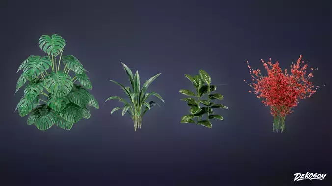 ANEMOIA MANOR - Foliage 01 - LOW POLY
