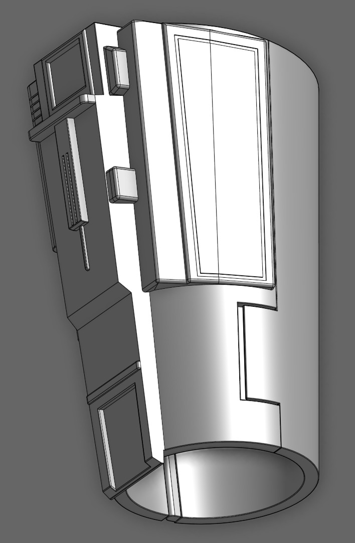 Mandalorian Right Gauntlet 3D print model_1