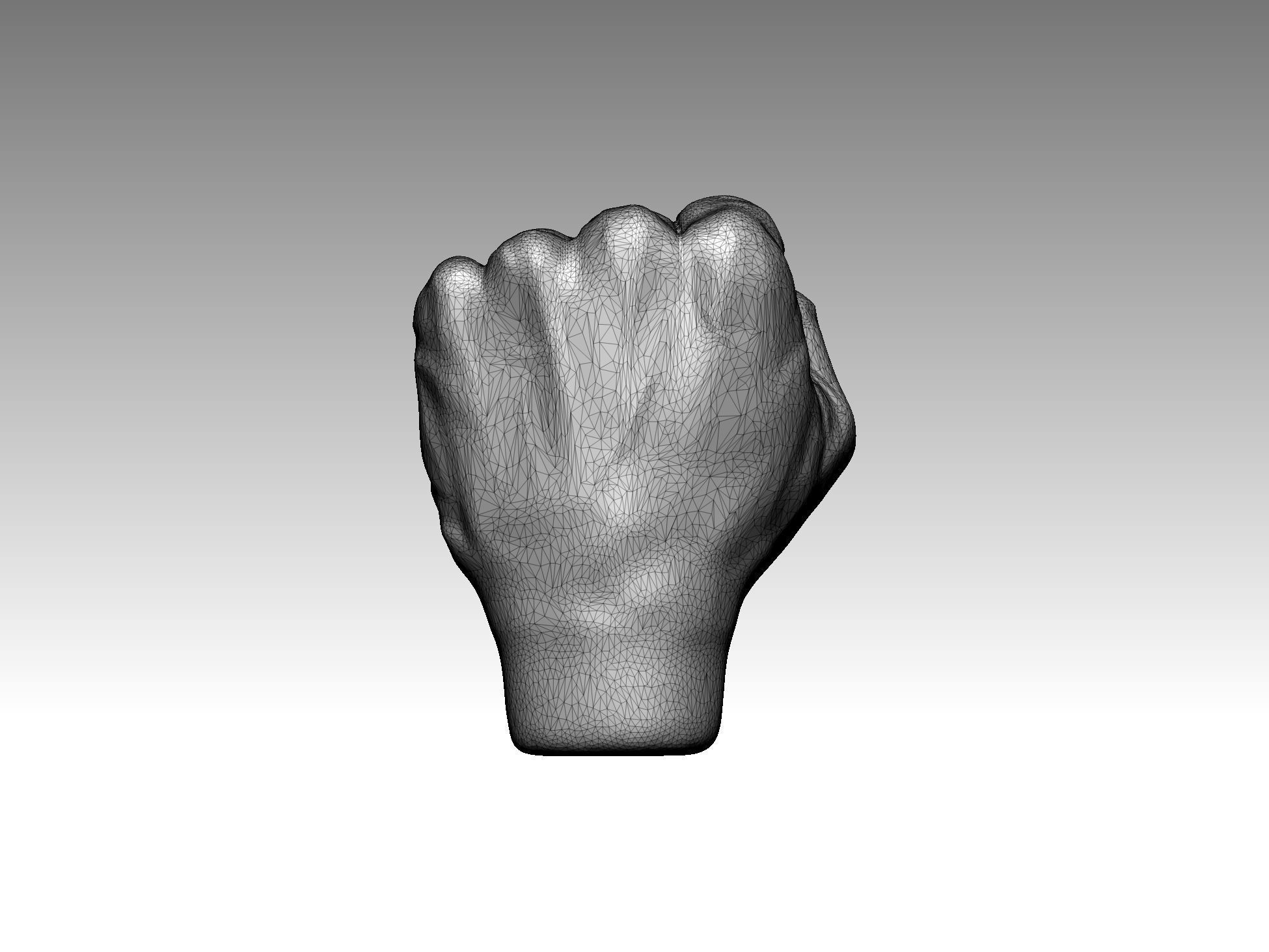 fist fingers male 3D print model_6