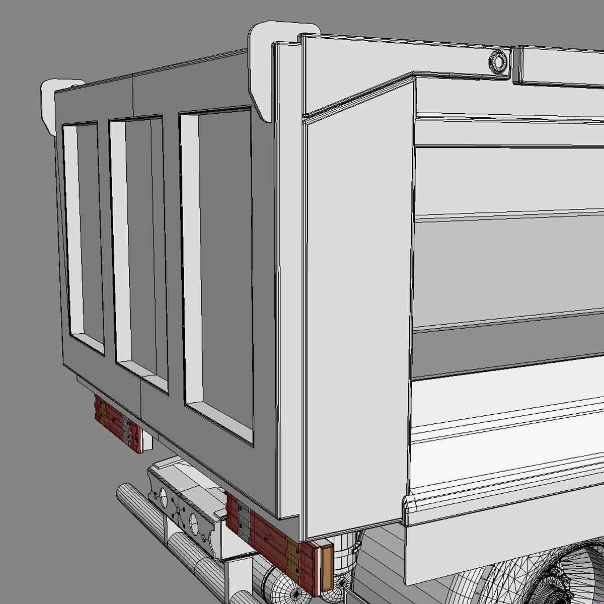 Mercedes Actros Dumper 3D model_14
