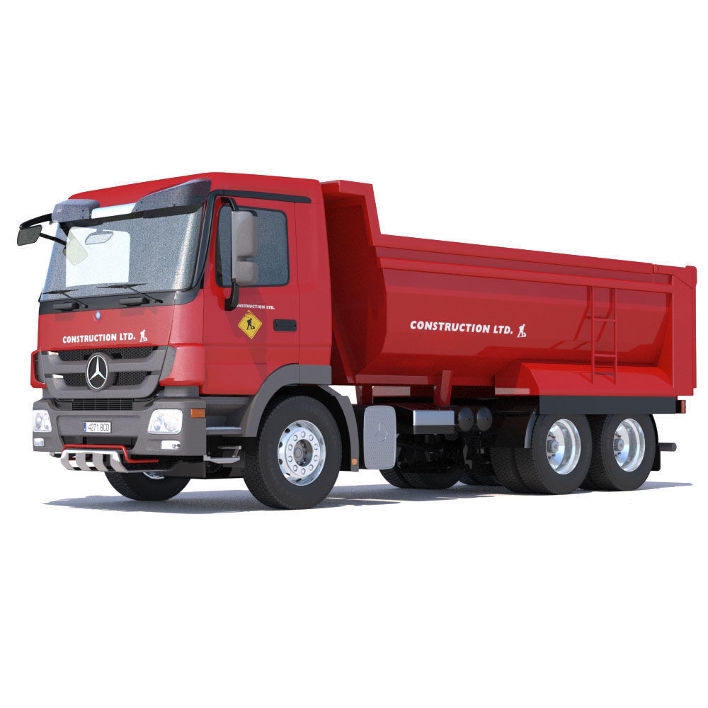 Mercedes Actros Dumper 3D model_1