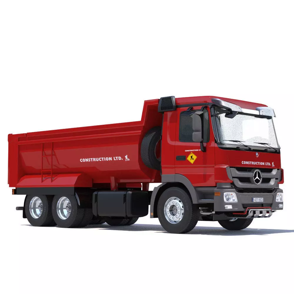Mercedes Actros Dumper 3D model_0