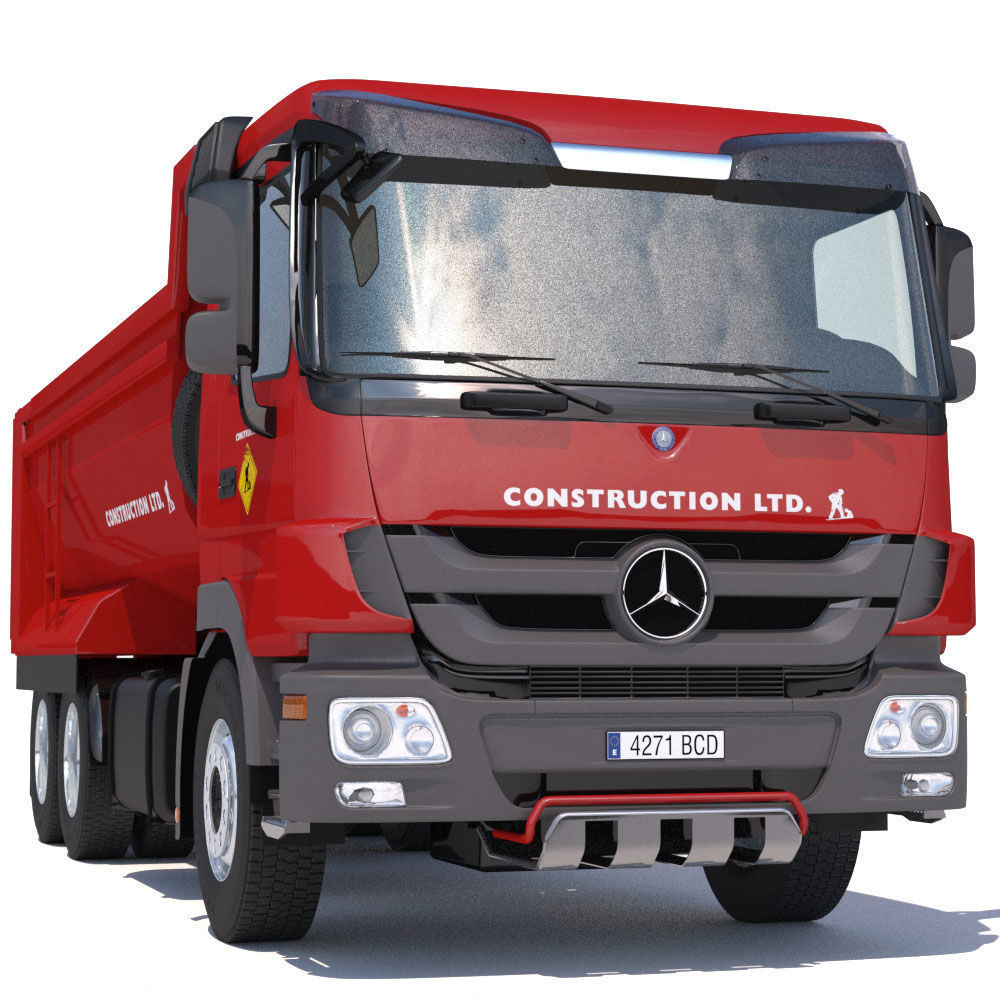 Mercedes Actros Dumper 3D model_4