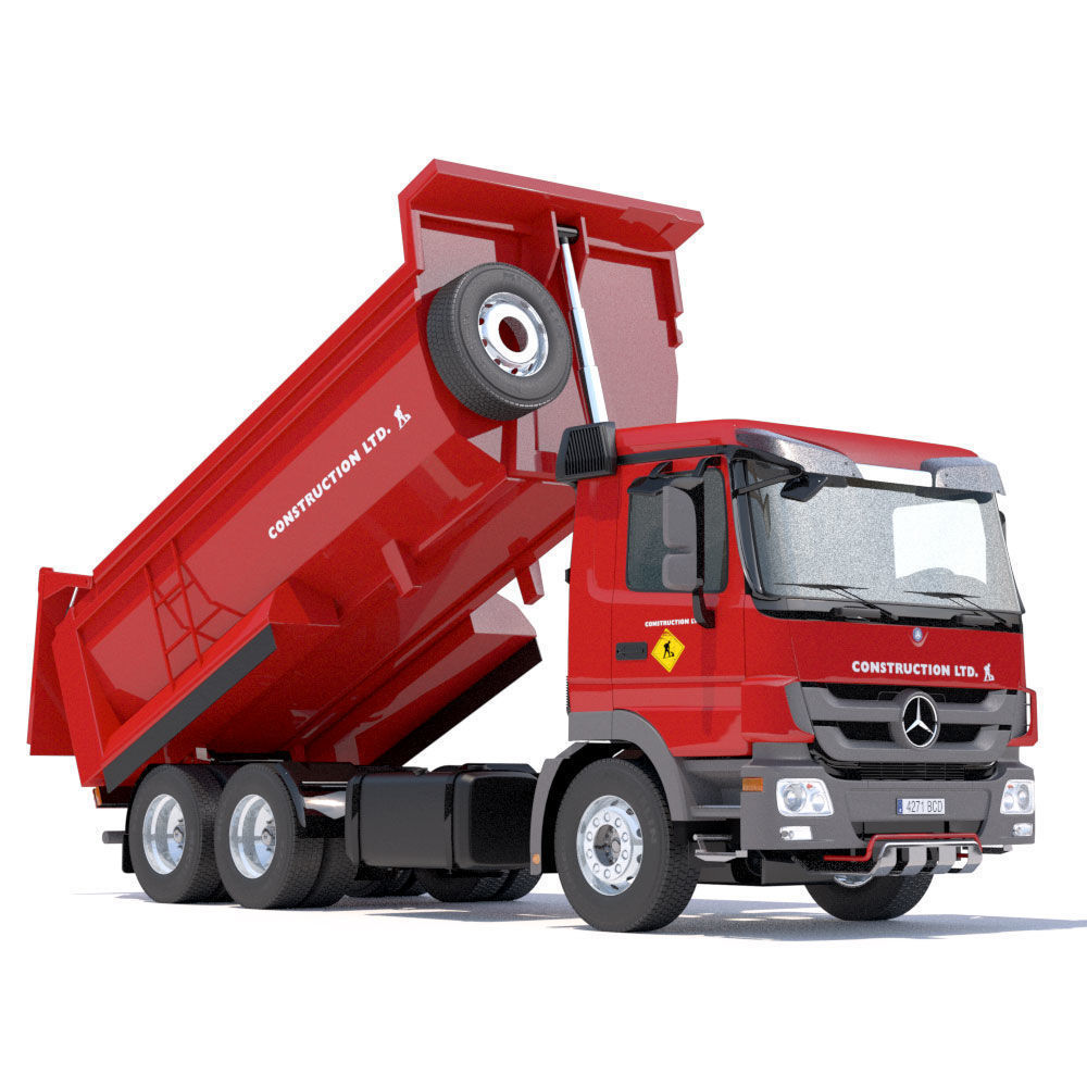 Mercedes Actros Dumper 3D model_9