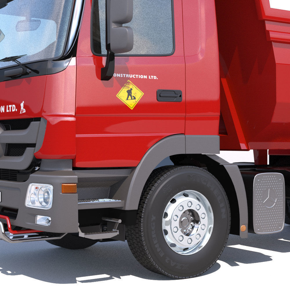 Mercedes Actros Dumper 3D model_5