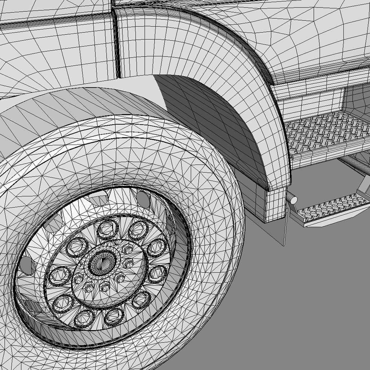 Mercedes Actros Dumper 3D model_13