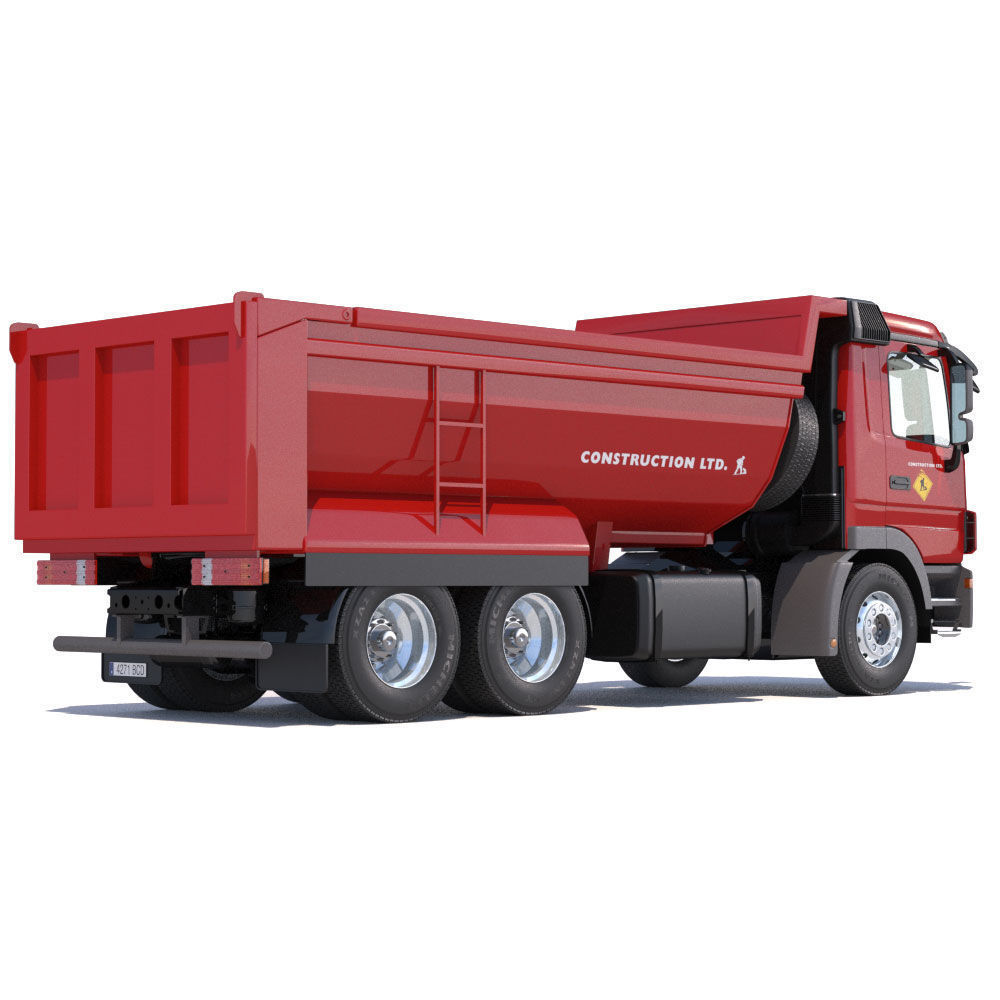 Mercedes Actros Dumper 3D model_2