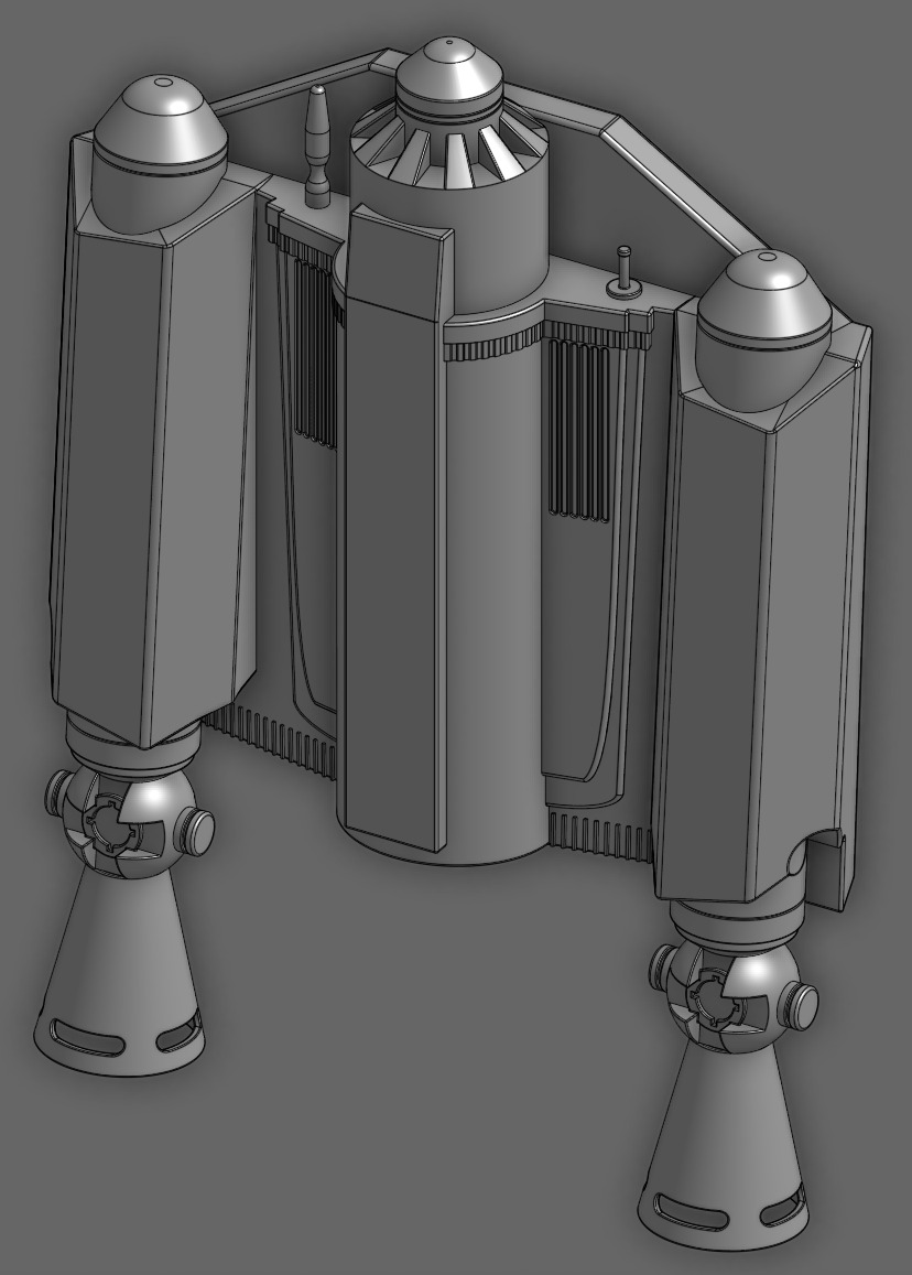 Mandalorian Jetpack 3D print model_1