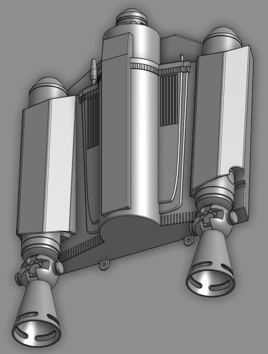 Mandalorian Jetpack 3D print model_2