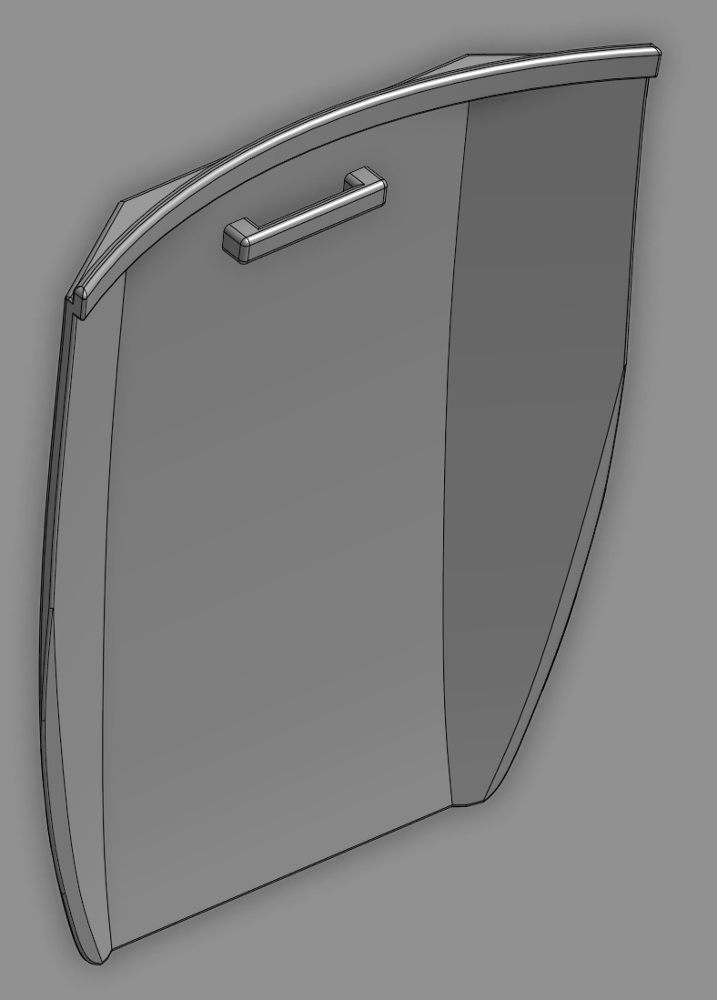 Mandalorian Hip Plate 3D print model_4