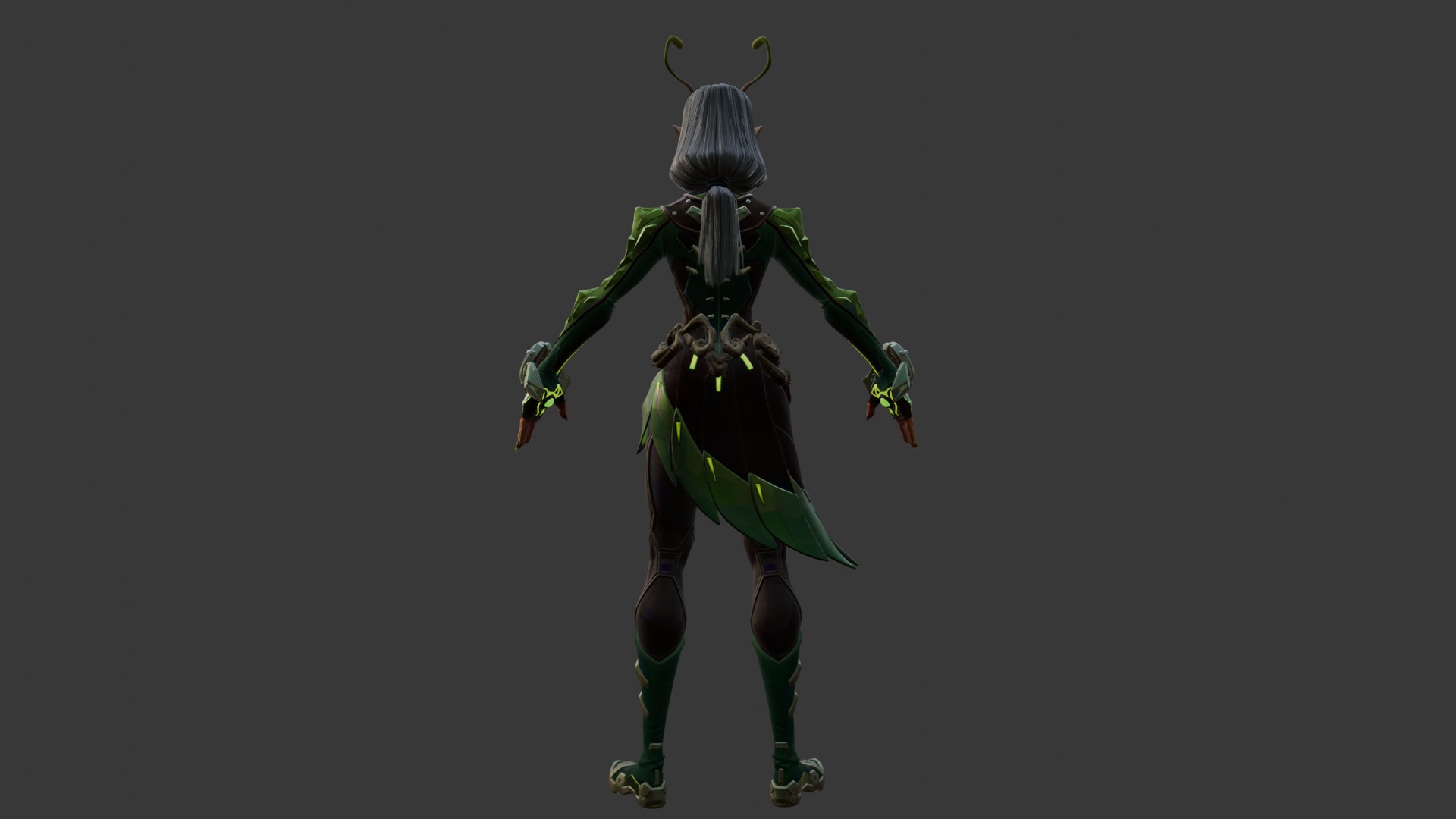 Mantis - Blender Only Low-poly 3D model_3