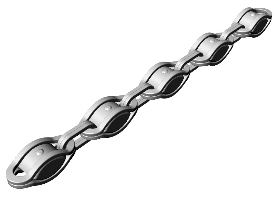 eslabones cadena 7 estilos diferentes 3D print model_7