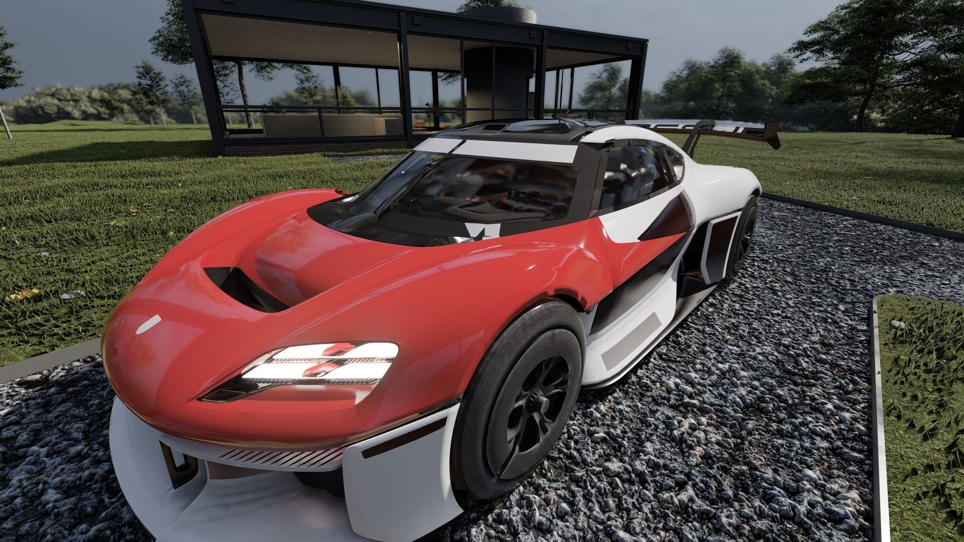 Electric concept Car 3D model_5