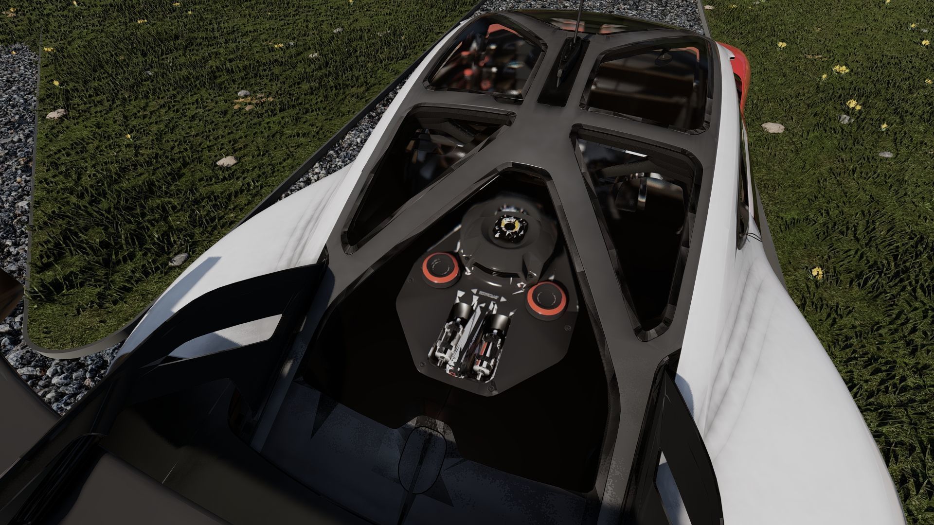 Electric concept Car 3D model_10