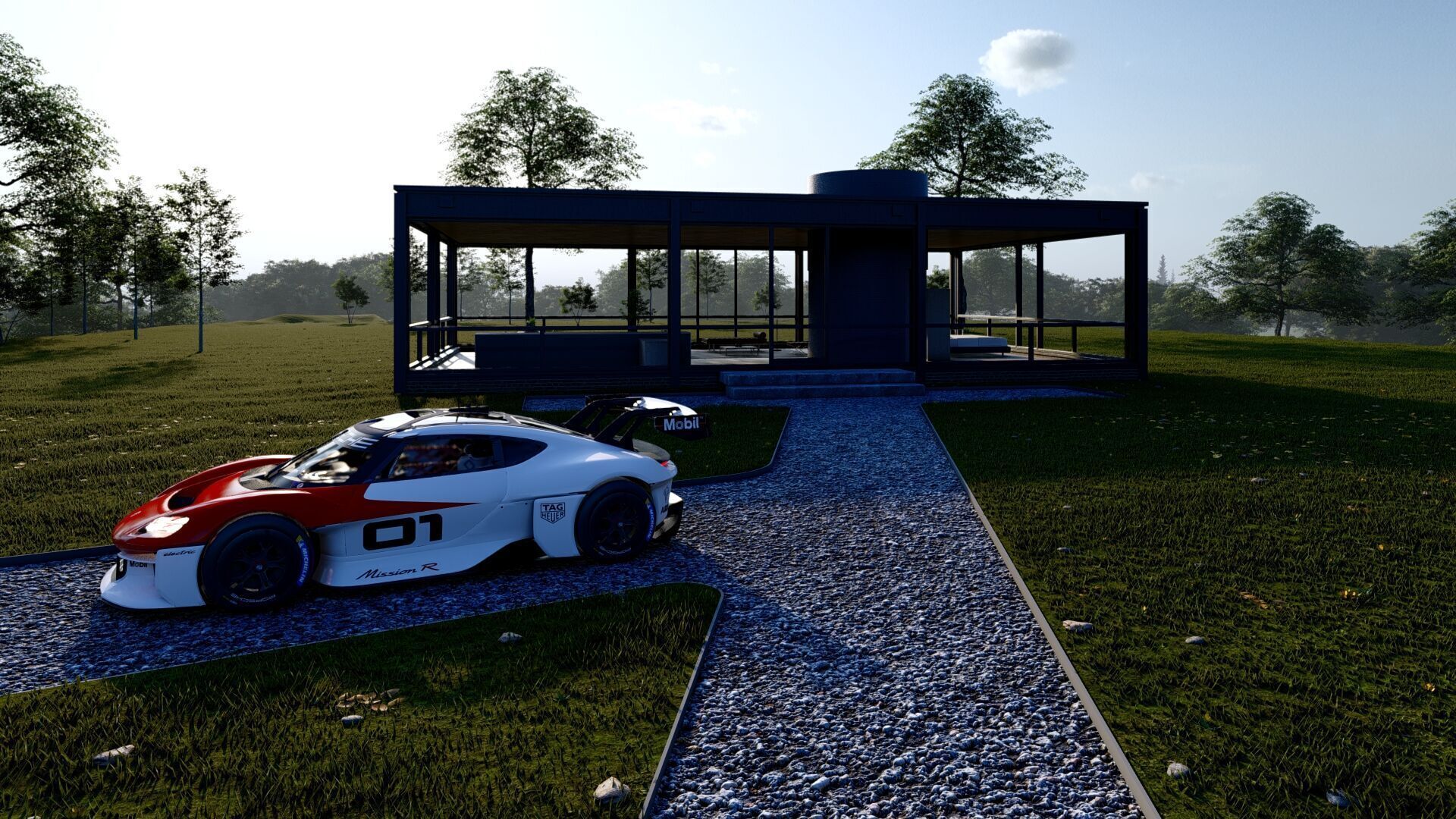 Electric concept Car 3D model_28