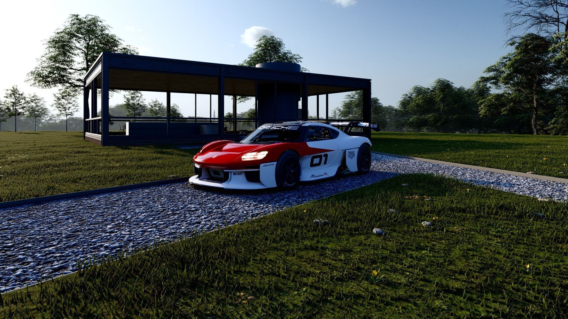 Electric concept Car 3D model_29