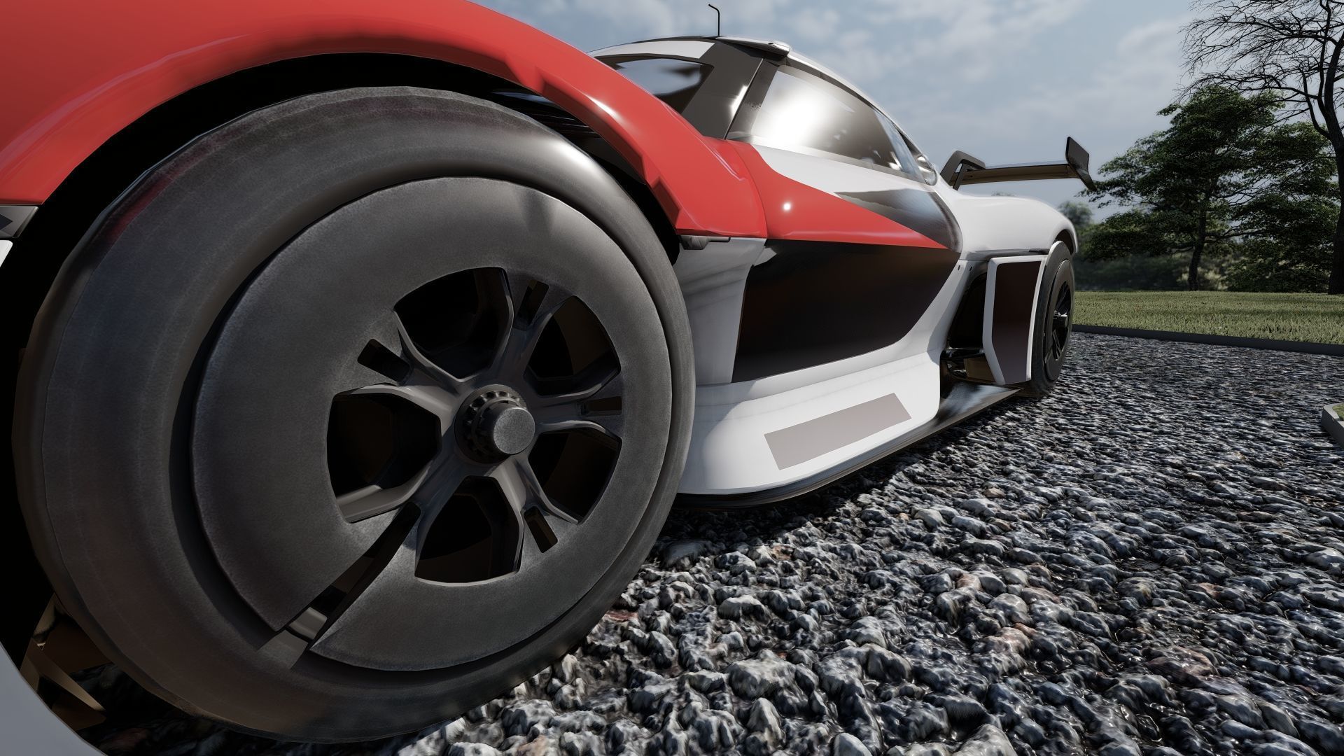 Electric concept Car 3D model_7