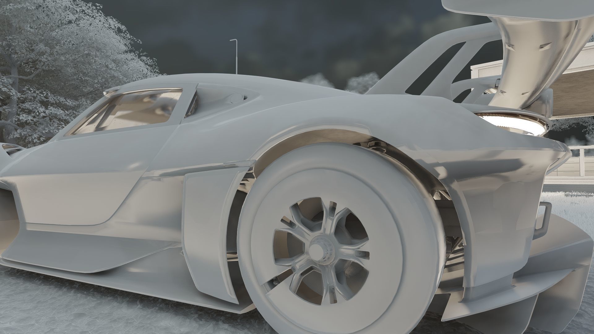 Electric concept Car 3D model_35