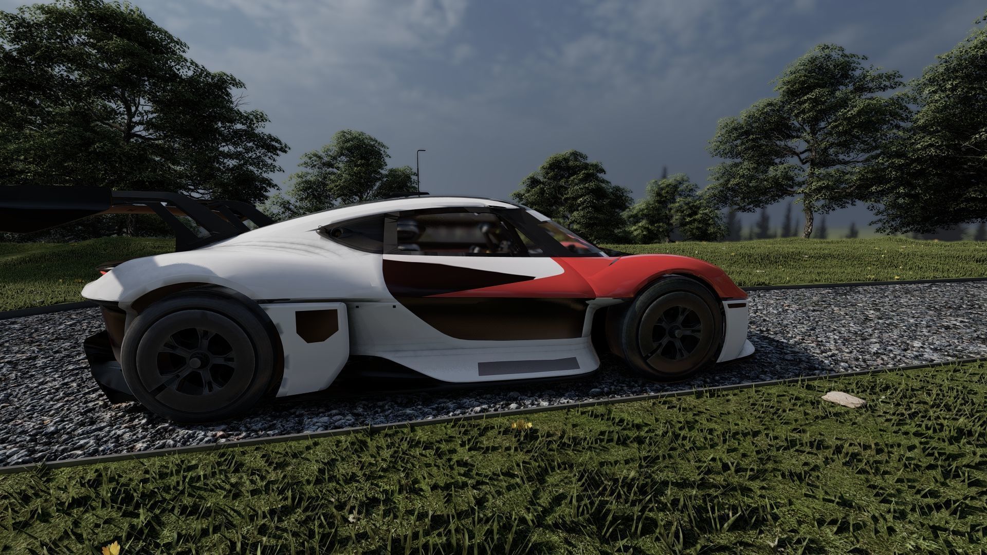 Electric concept Car 3D model_3