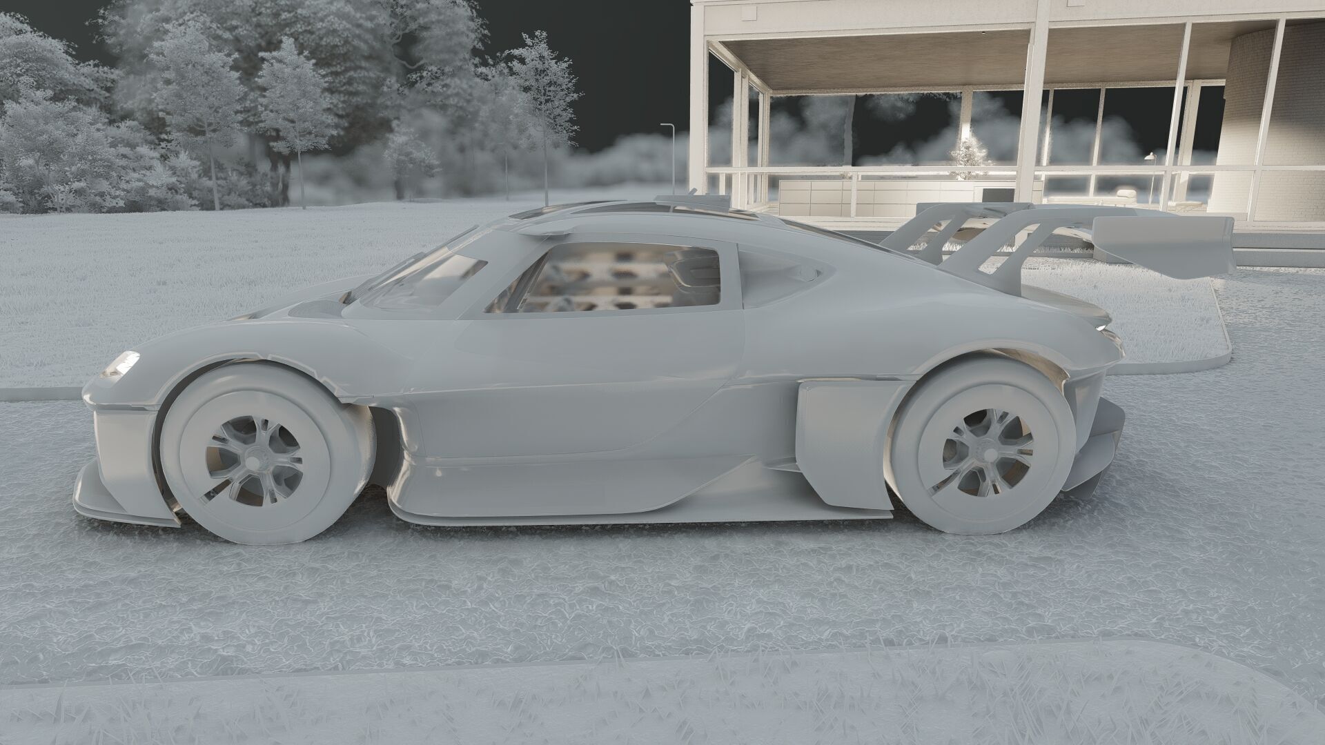 Electric concept Car 3D model_34