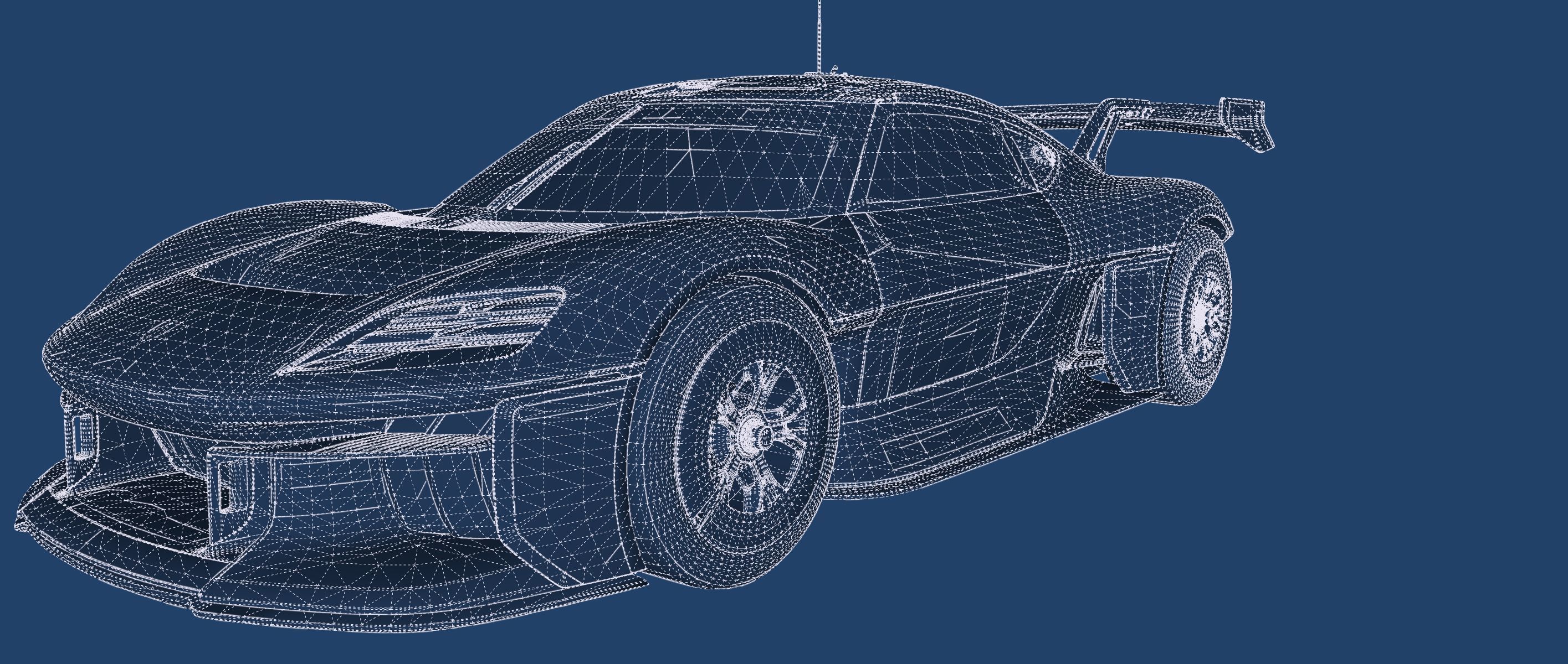 Electric concept Car 3D model_41