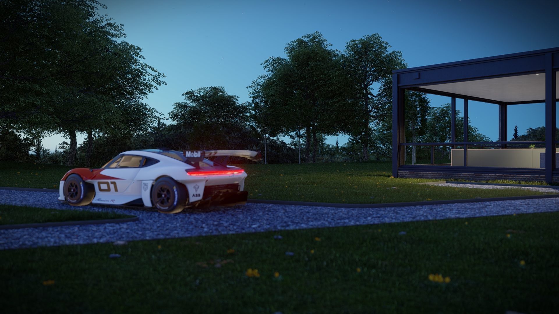 Electric concept Car 3D model_21